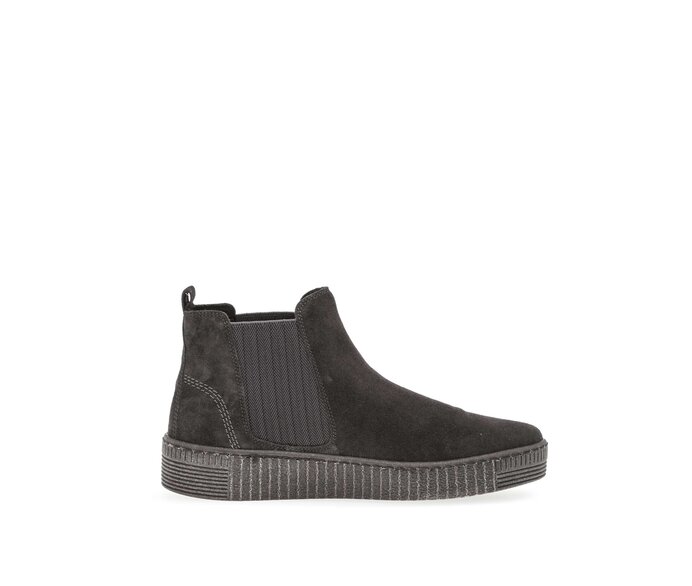 Gabor Damen  Chelsea Boot Grau - Rauleder
