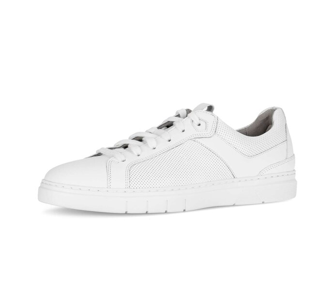 Pius Gabor Herren Sneaker Low Weiß - Glattleder