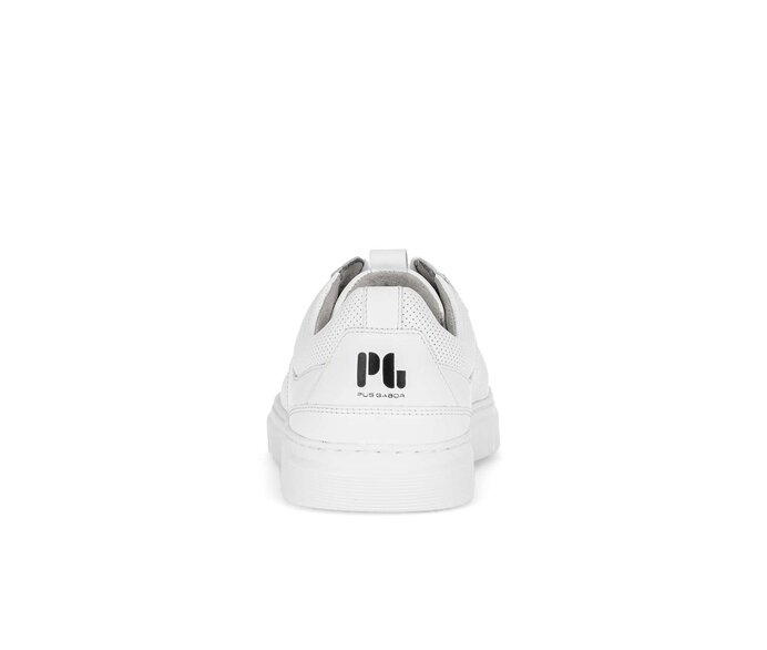 Pius Gabor Herren Sneaker Low Weiß - Glattleder