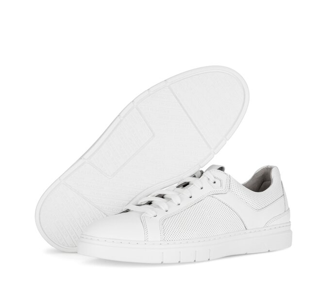 Pius Gabor Herren Sneaker Low Weiß - Glattleder