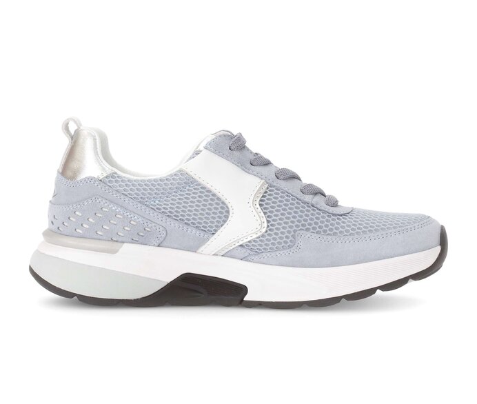 Gabor Damen  Sneaker Low Blau - Materialmix Leder/Lederimitat
