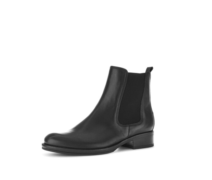 Gabor Damen  Chelsea Boot Schwarz - Glattleder