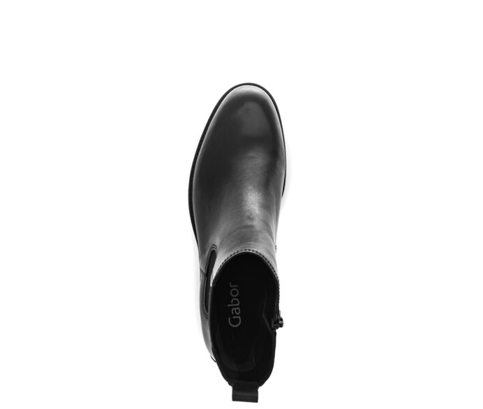 Gabor Damen  Chelsea Boot Schwarz - Glattleder