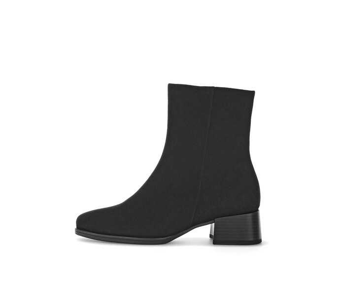Gabor Damen Elegante Stiefelette Schwarz - Rauleder