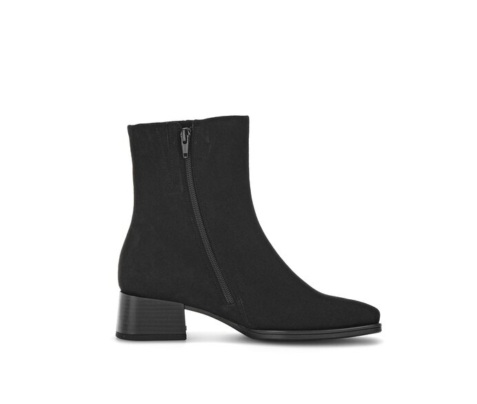 Gabor Damen  Elegante Stiefelette Schwarz - Rauleder