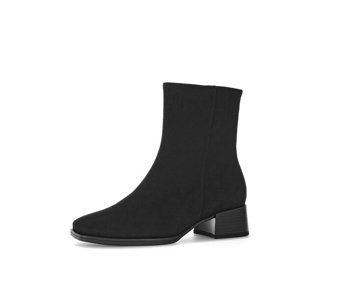 Gabor Damen  Elegante Stiefelette Schwarz - Rauleder