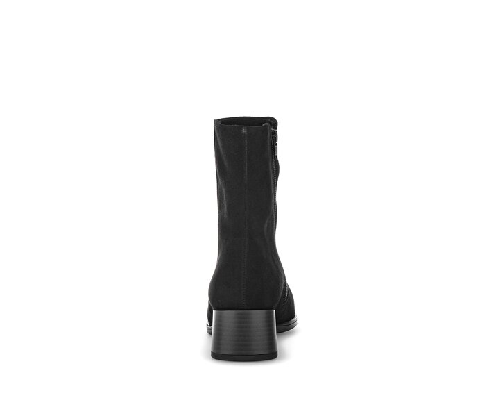 Gabor Damen  Elegante Stiefelette Schwarz - Rauleder