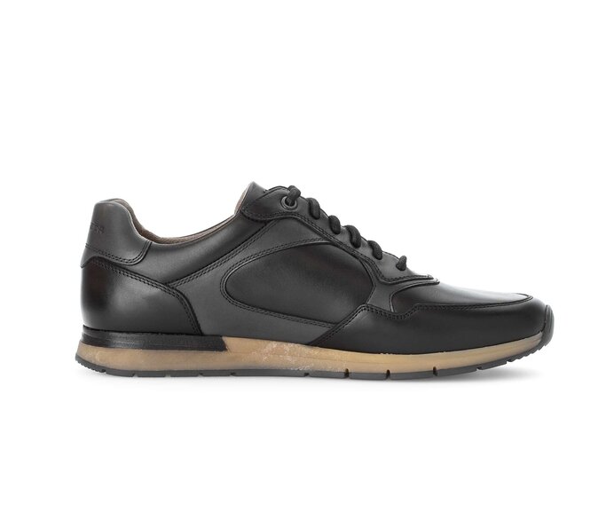 Pius Gabor Herren Sneaker Low Schwarz - Glattleder