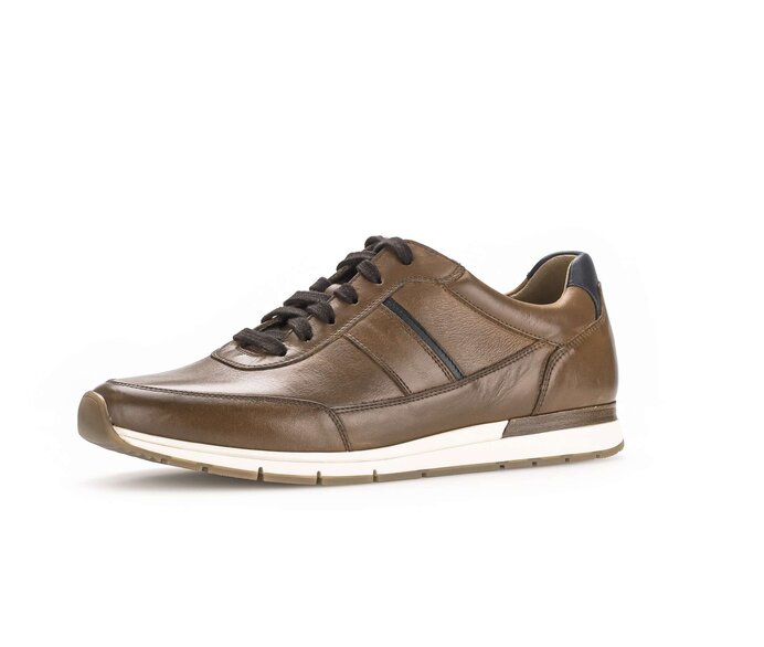 Pius Gabor Herren Sneaker Low Braun - Glattleder