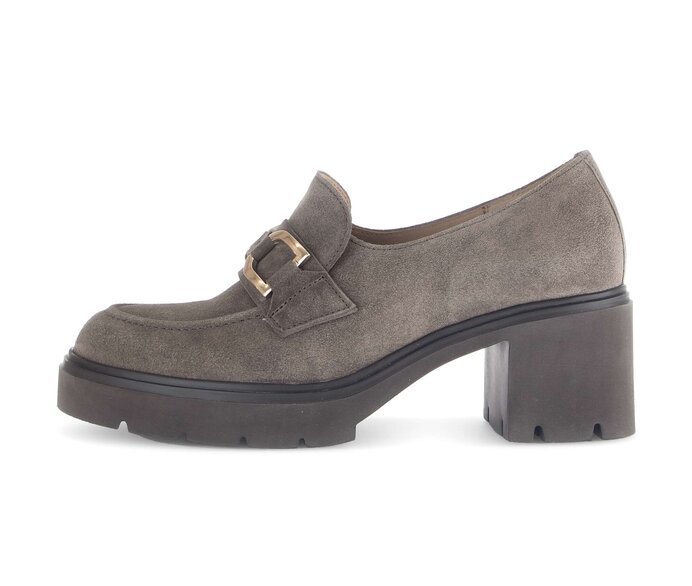 Gabor Damen Hochfrontpumps Braun - Rauleder