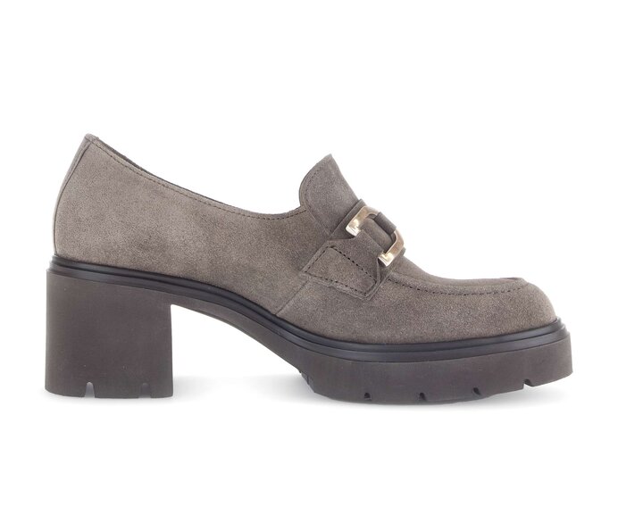 Gabor Damen  Hochfrontpumps Braun - Rauleder