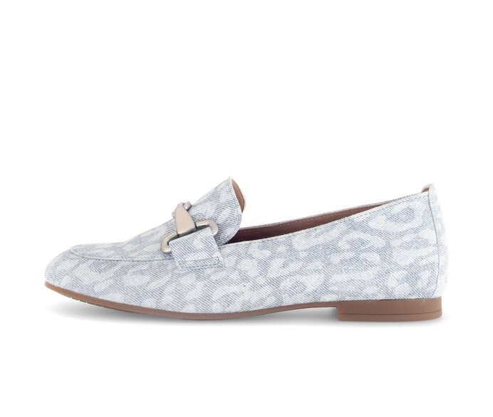 Gabor Damen Slipper Blau - Effektleder