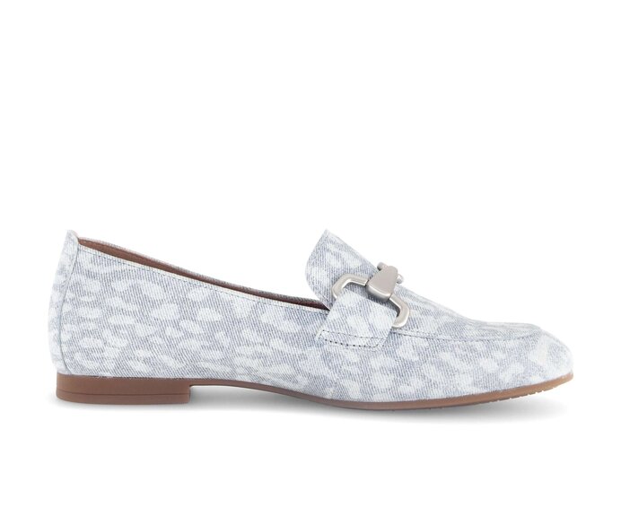 Gabor Damen  Slipper Blau - Effektleder