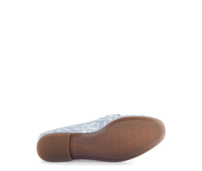 Gabor Damen  Slipper Blau - Effektleder