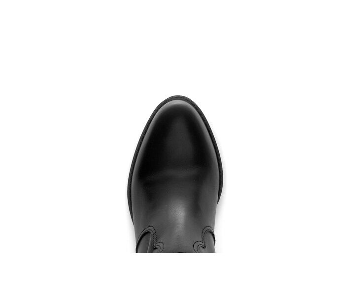 Gabor Damen  Eleganter Stiefel Schwarz - Glattleder