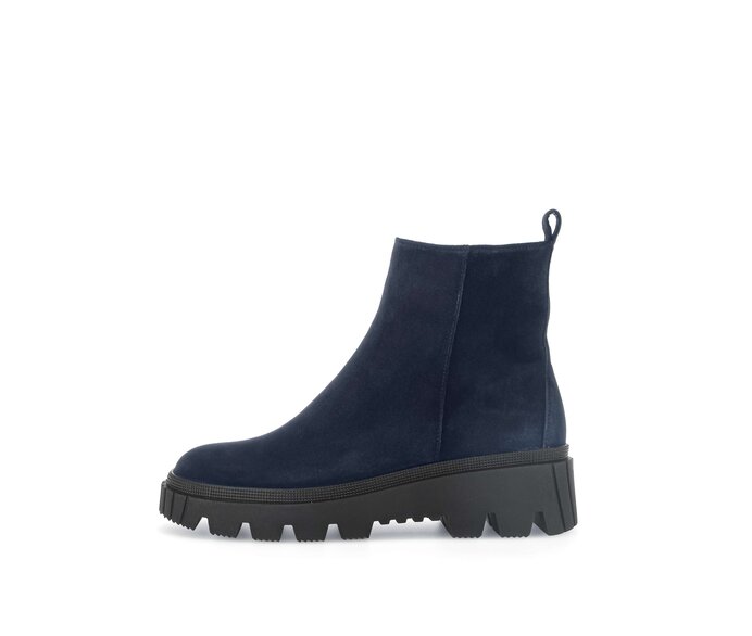 Gabor Damen Plateau Stiefelette Blau - Rauleder