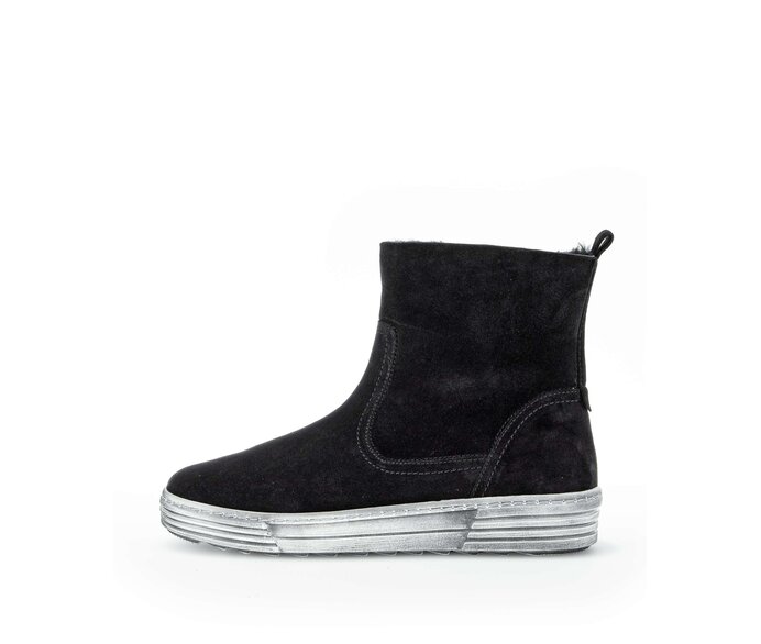 Gabor Damen Winterstiefelette Schwarz - Rauleder