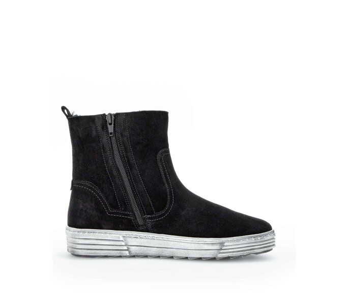 Gabor Damen  Winterstiefelette Schwarz - Rauleder