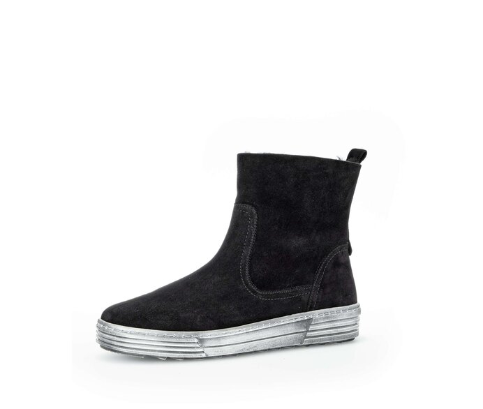Gabor Damen  Winterstiefelette Schwarz - Rauleder