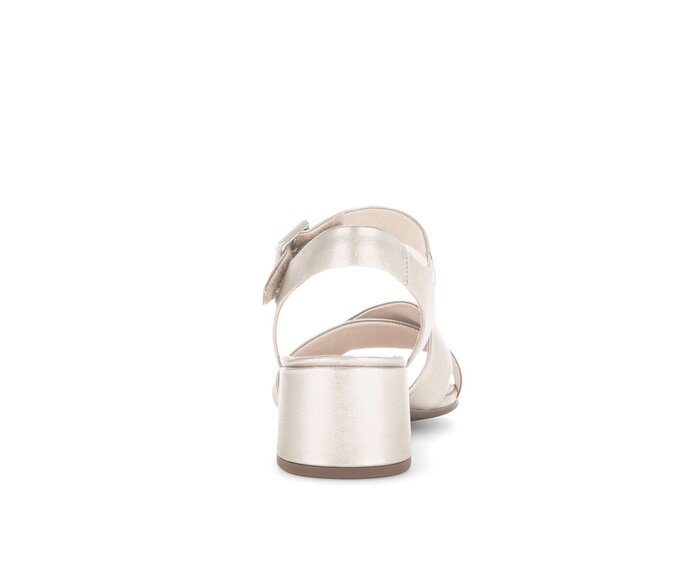 Gabor Damen  Riemchensandale Gold - Effektleder