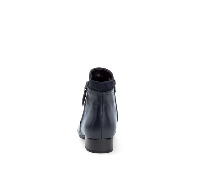 Gabor Damen  Sportliche Stiefelette Blau - Glattleder