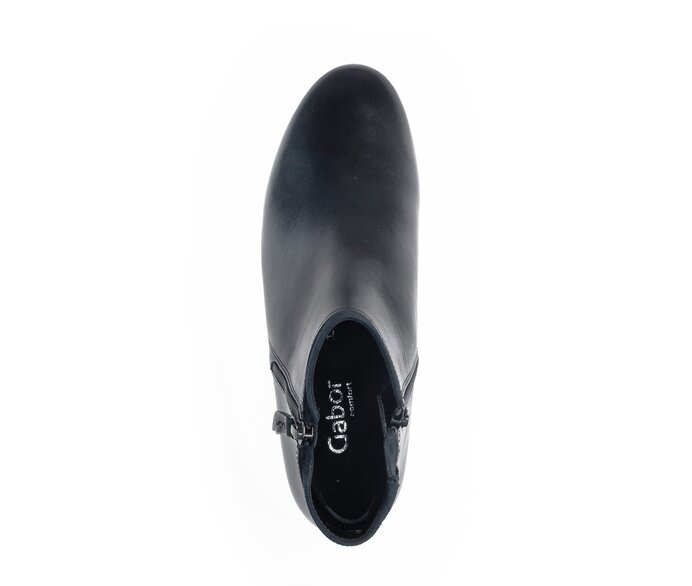 Gabor Damen  Sportliche Stiefelette Blau - Glattleder