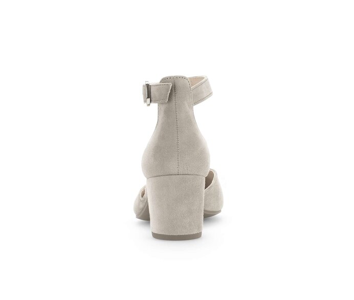 Gabor Damen  Spangenpumps Grau - Rauleder