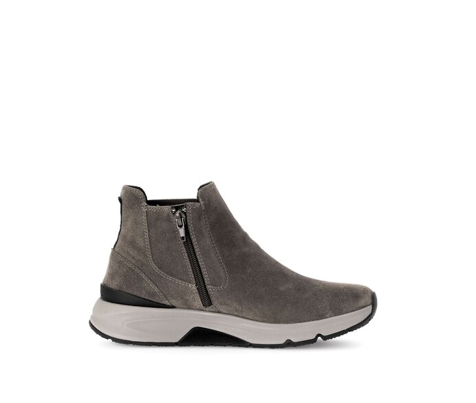 Gabor Damen  Chelsea Boot Grau - Rauleder
