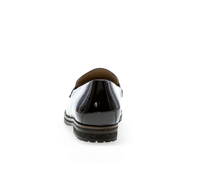 Gabor Damen  Slipper Schwarz - Materialmix Leder