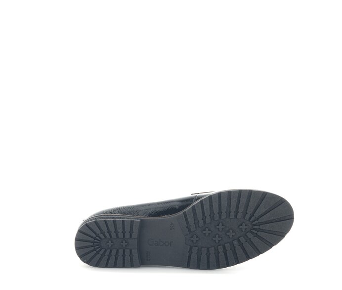 Gabor Damen  Slipper Schwarz - Materialmix Leder