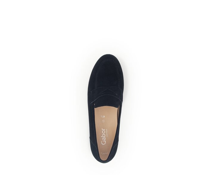 Gabor Damen  Slipper Schwarz - Rauleder