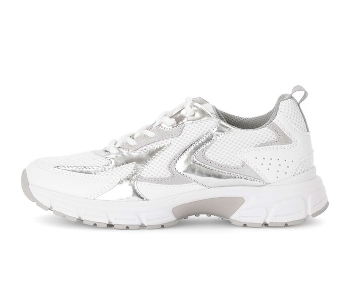 Gabor Damen Sneaker Low Weiß - Materialmix Leder/Lederimitat