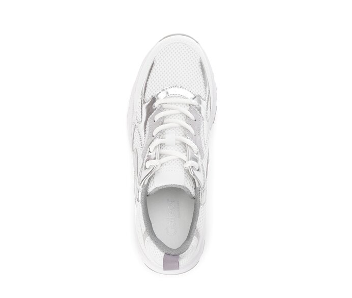 Gabor Damen  Sneaker Low Weiß - Materialmix Leder/Lederimitat