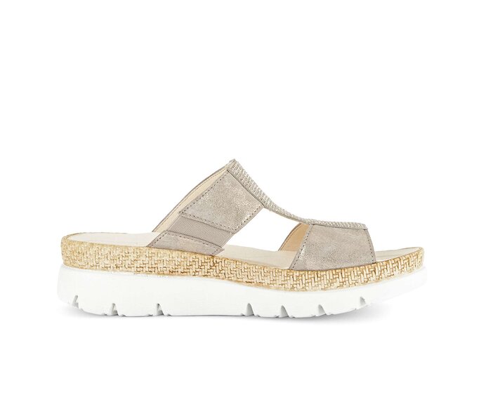 Gabor Damen  Pantolette Beige - Rauleder