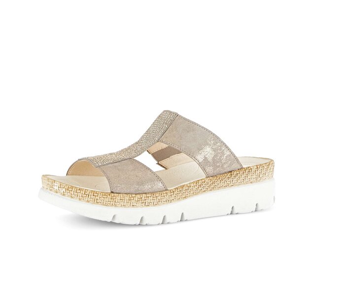 Gabor Damen  Pantolette Beige - Rauleder