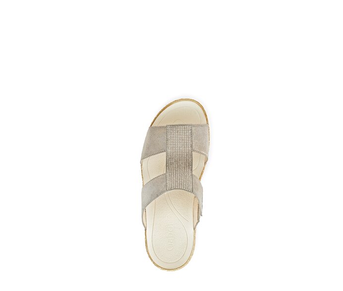 Gabor Damen  Pantolette Beige - Rauleder