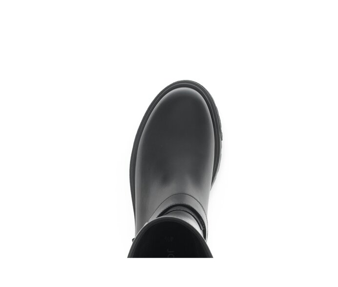 Gabor Damen  Biker Boots Schwarz - Glattleder