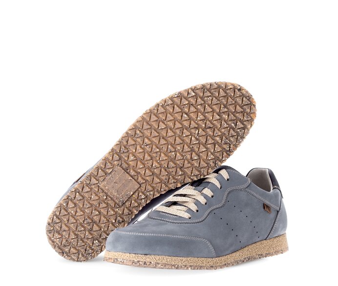 Pius Gabor Herren Sneaker Low Blau - Nubuk