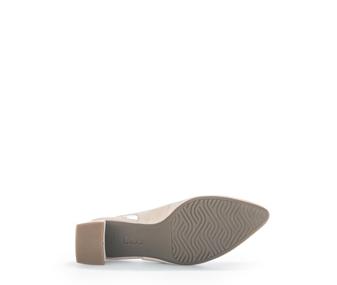 Gabor Damen  Slingpumps Beige - Rauleder