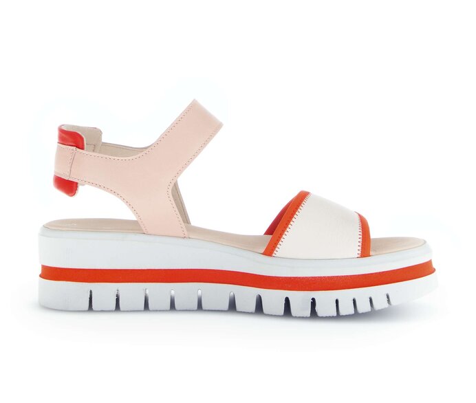 Gabor Damen  Plateau Sandale Multicolour - Glattleder