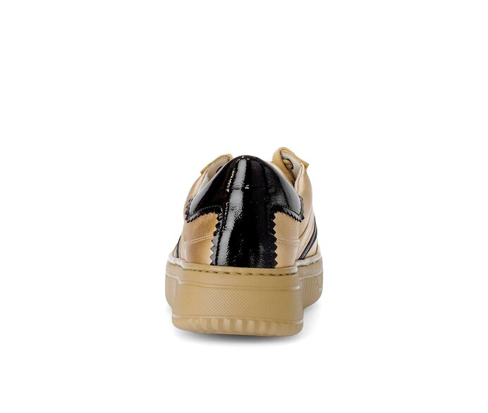 Gabor Damen  Sneaker Low Gold - Materialmix Leder