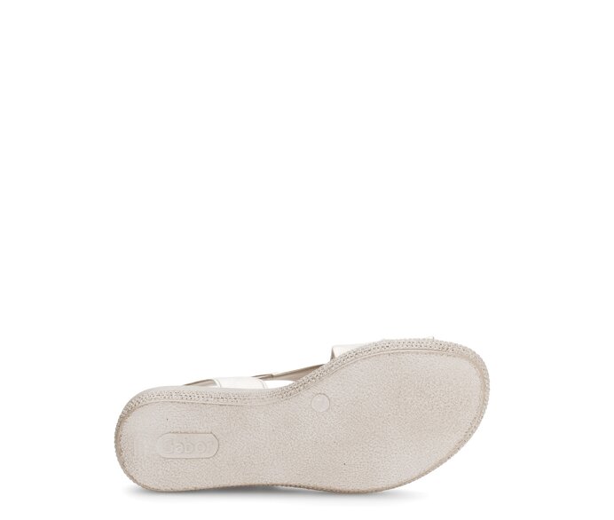 Gabor Damen  Plateau Sandale Gold - Effektleder