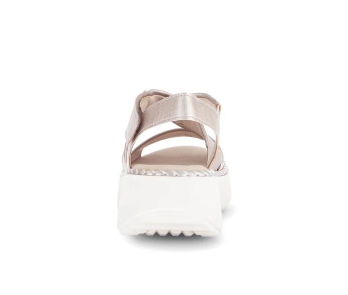 Gabor Damen  Plateau Sandale Gold - Effektleder