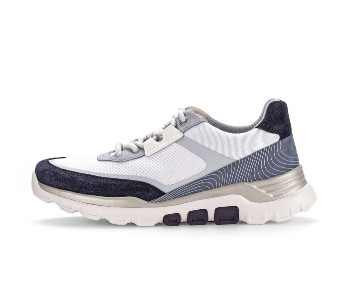 Gabor Damen Sneaker Low Weiß - Materialmix Leder/Lederimitat