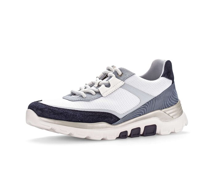 Gabor Damen  Sneaker Low Weiß - Materialmix Leder/Lederimitat