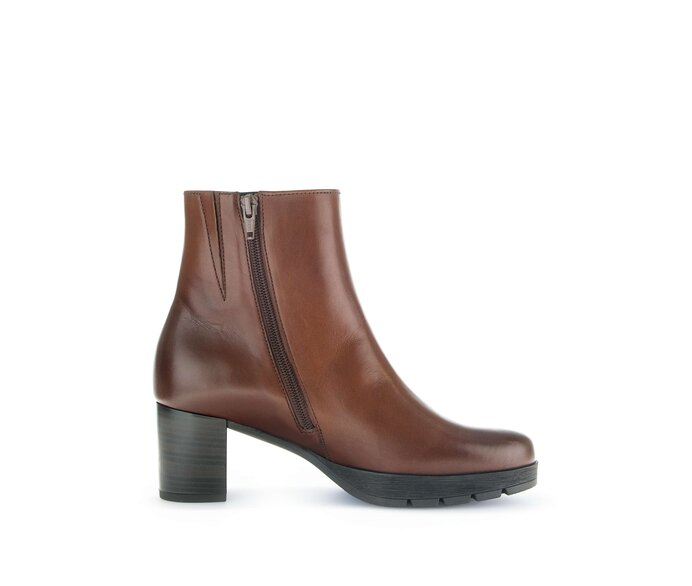 Gabor Damen  Plateau Stiefelette Braun - Glattleder