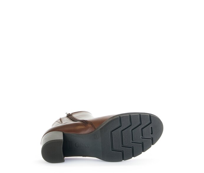 Gabor Damen  Plateau Stiefelette Braun - Glattleder