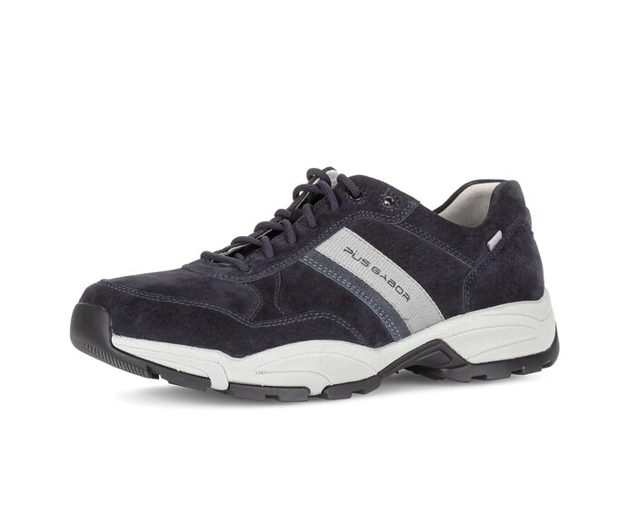 Pius Gabor Herren Sneaker Low Blau - Rauleder
