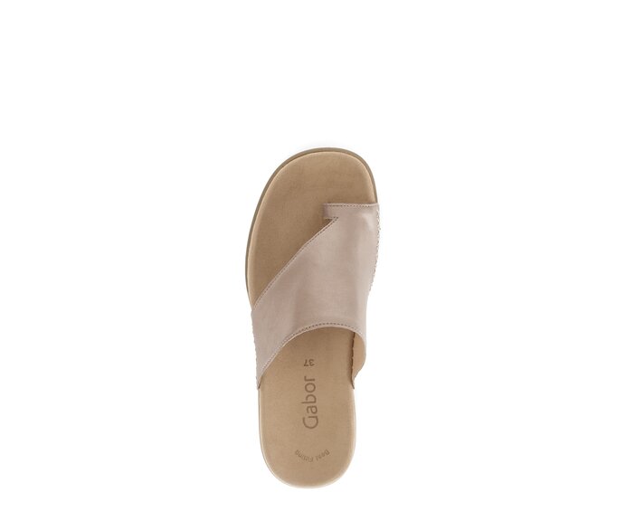 Gabor Damen  Zehentrenner Beige - Effektleder
