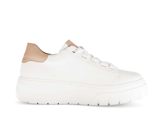 Gabor Damen  Sneaker Low Weiß - Glattleder